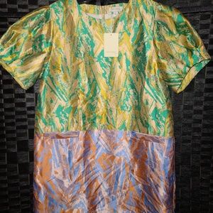 See U Soon Patterned dress size L NWT